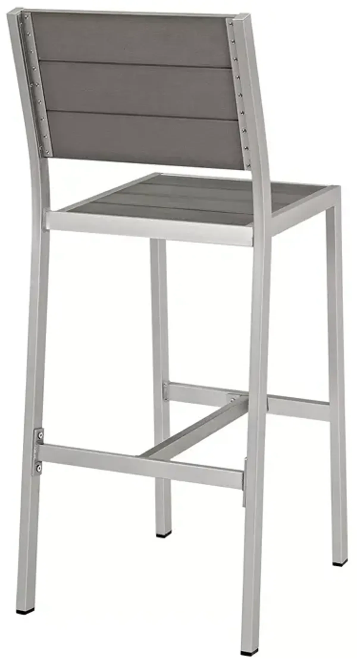 Modway Shore Outdoor Patio Aluminum Armless Bar Stool