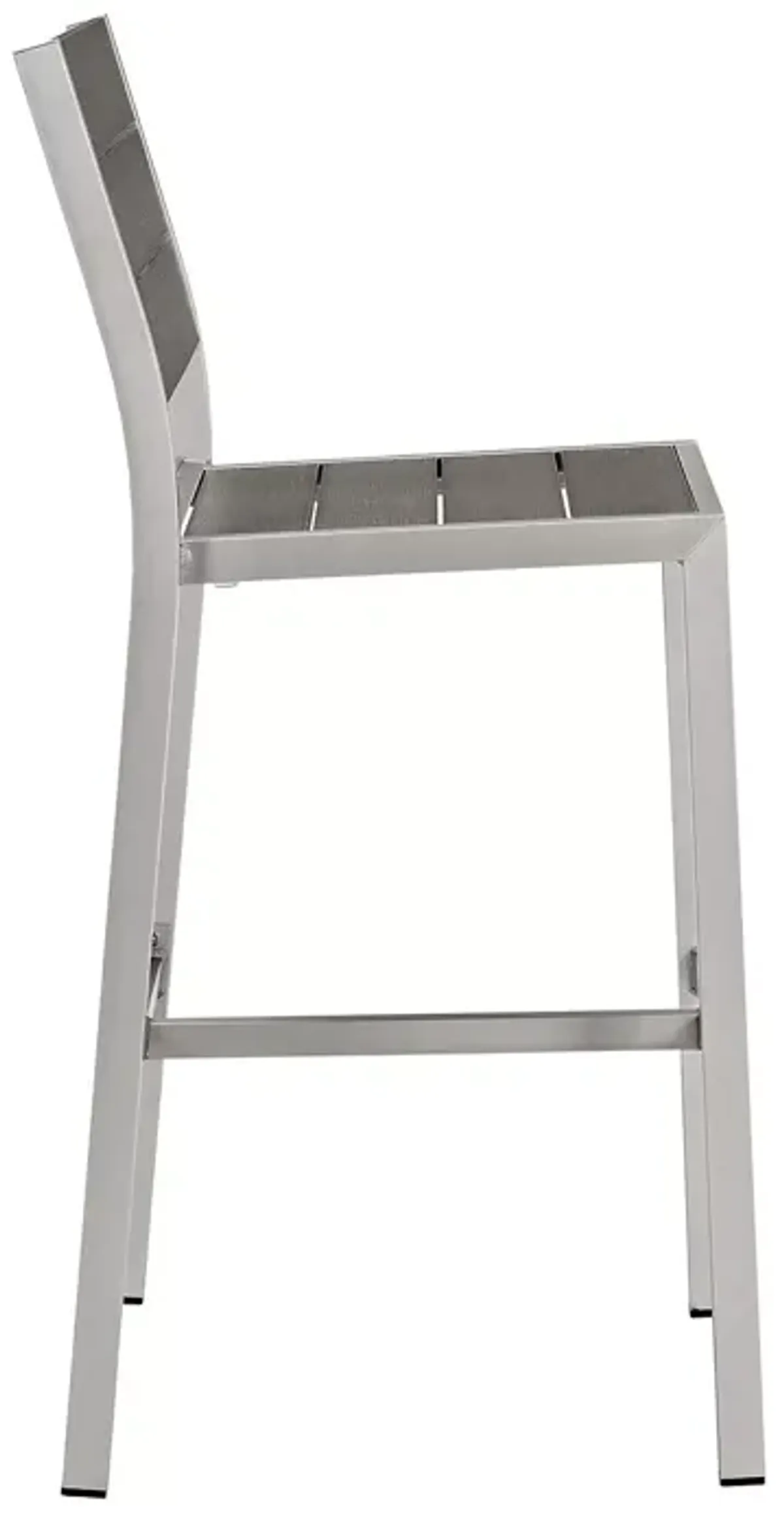 Modway Shore Outdoor Patio Aluminum Armless Bar Stool