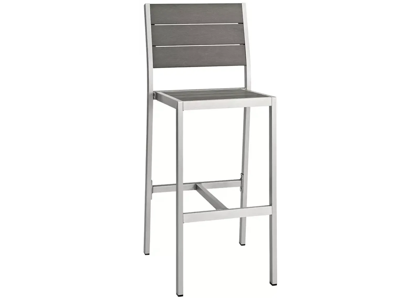 Modway Shore Outdoor Patio Aluminum Armless Bar Stool