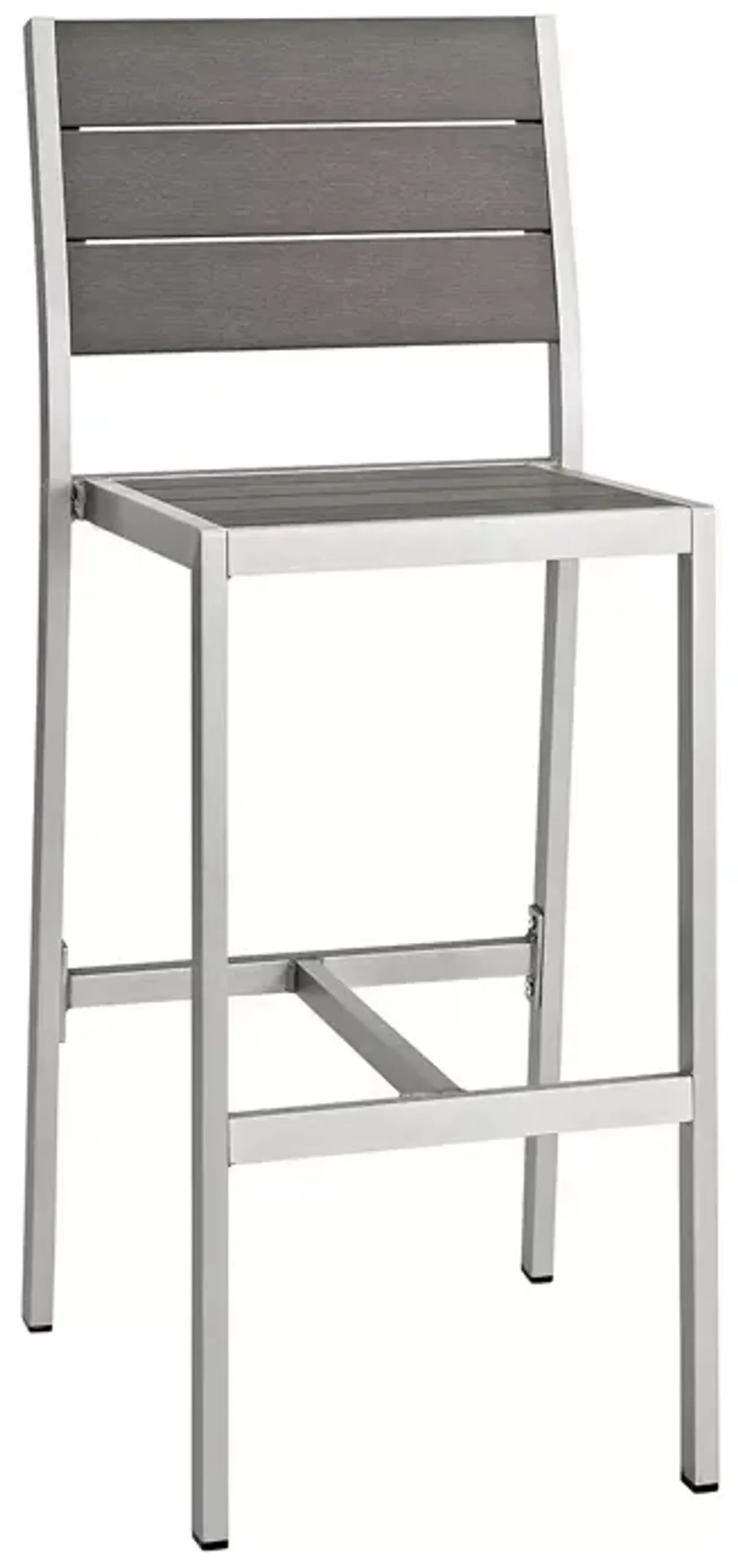 Modway Shore Outdoor Patio Aluminum Armless Bar Stool