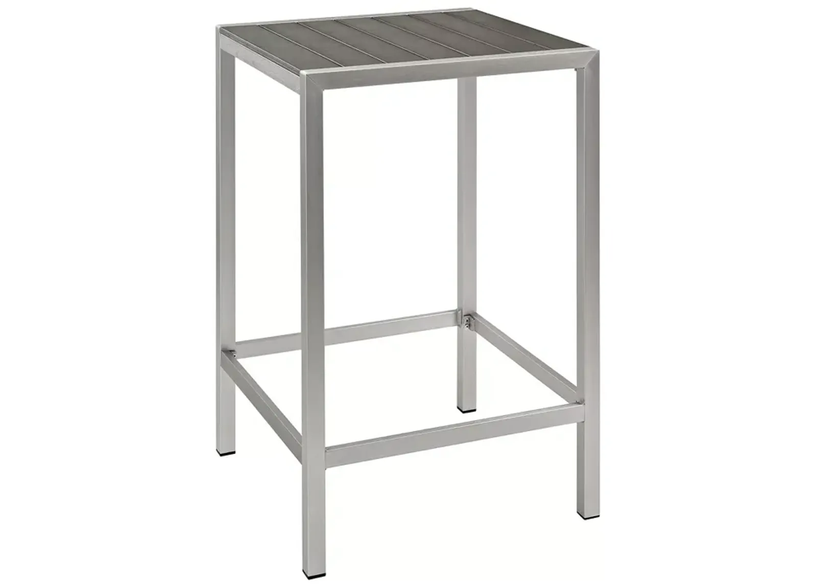 Modway Shore Outdoor Patio Aluminum Bar Table