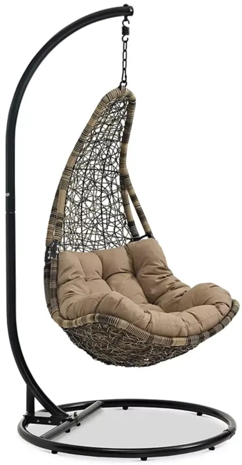 Modway Abate Outdoor Patio Swing Chair with Stand