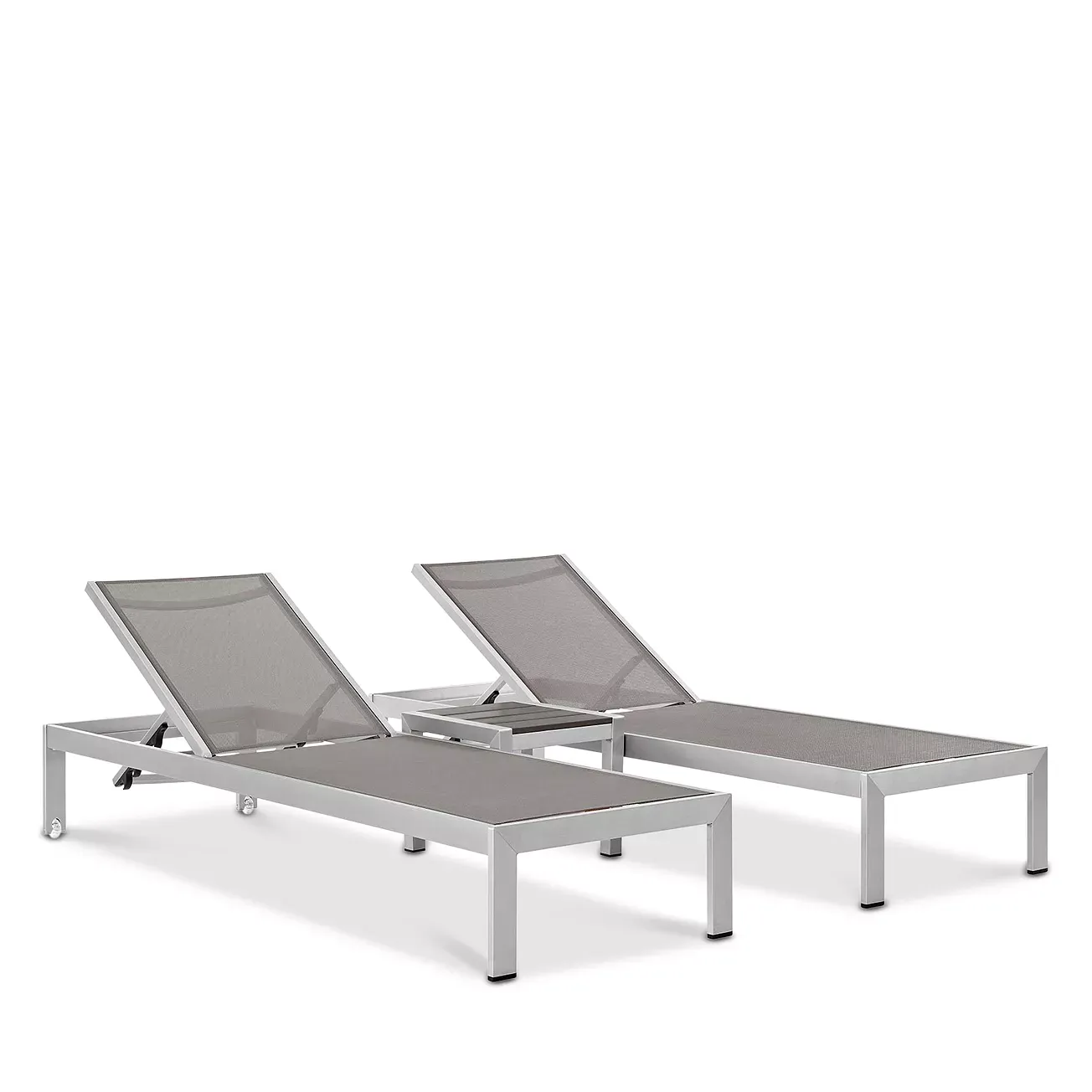 Modway Shore 3 Piece Outdoor Patio Mesh Chaise Set