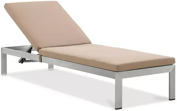 Modway Shore Outdoor Patio Mesh Chaise with Cushions