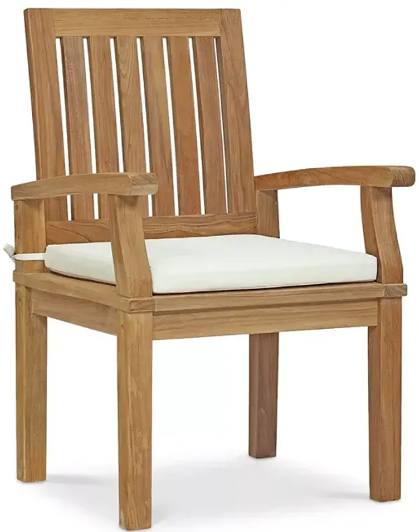 Modway Marina Outdoor Patio Teak Dining Armchair