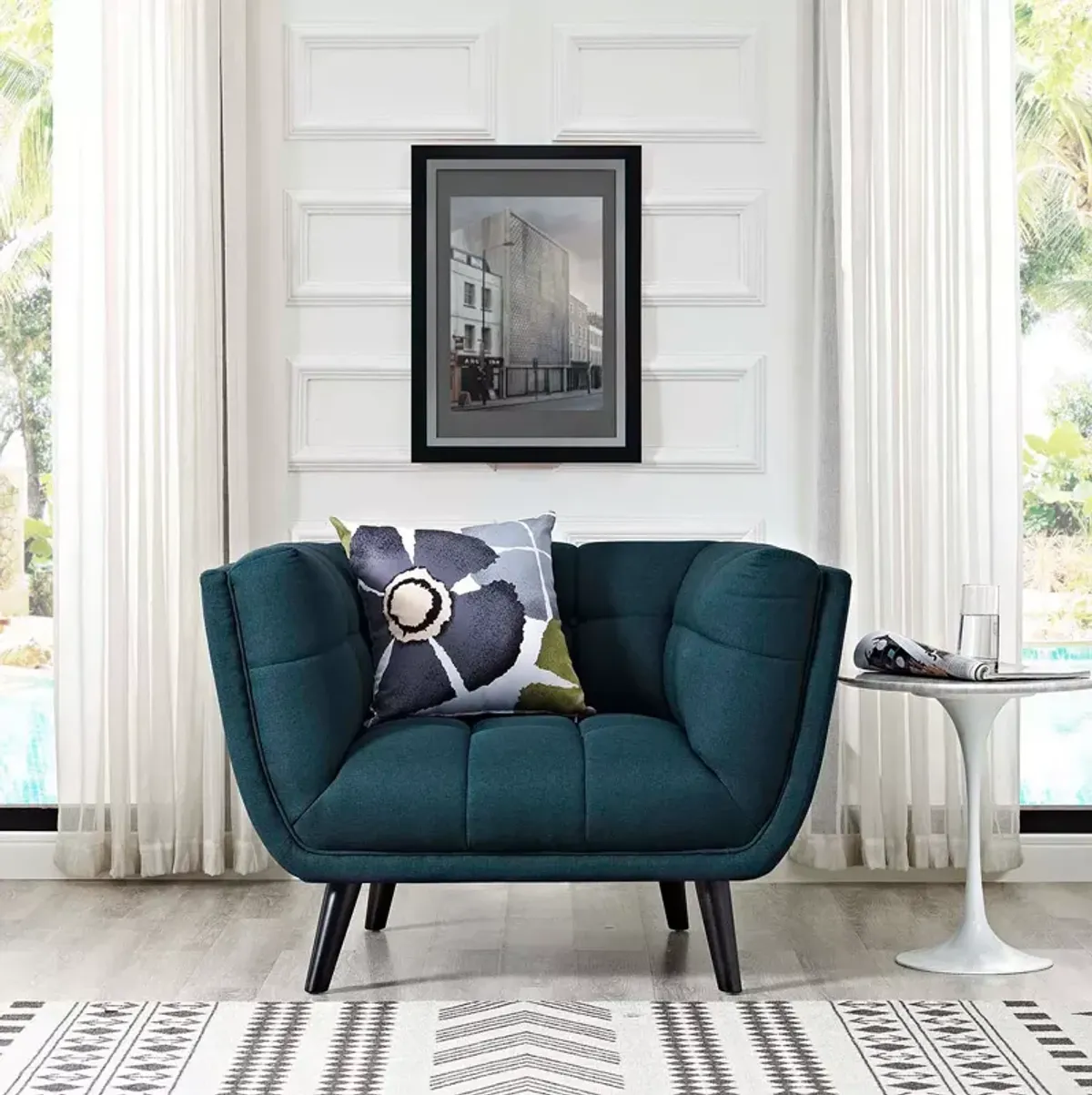 Modway Bestow Upholstered Fabric Armchair