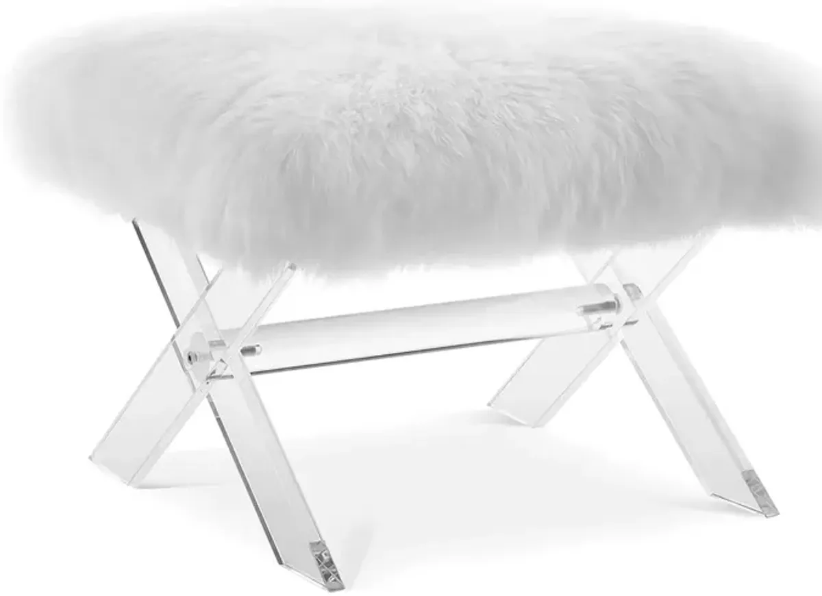 Modway Swift Sheepskin Bench