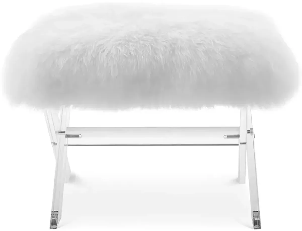 Modway Swift Sheepskin Bench