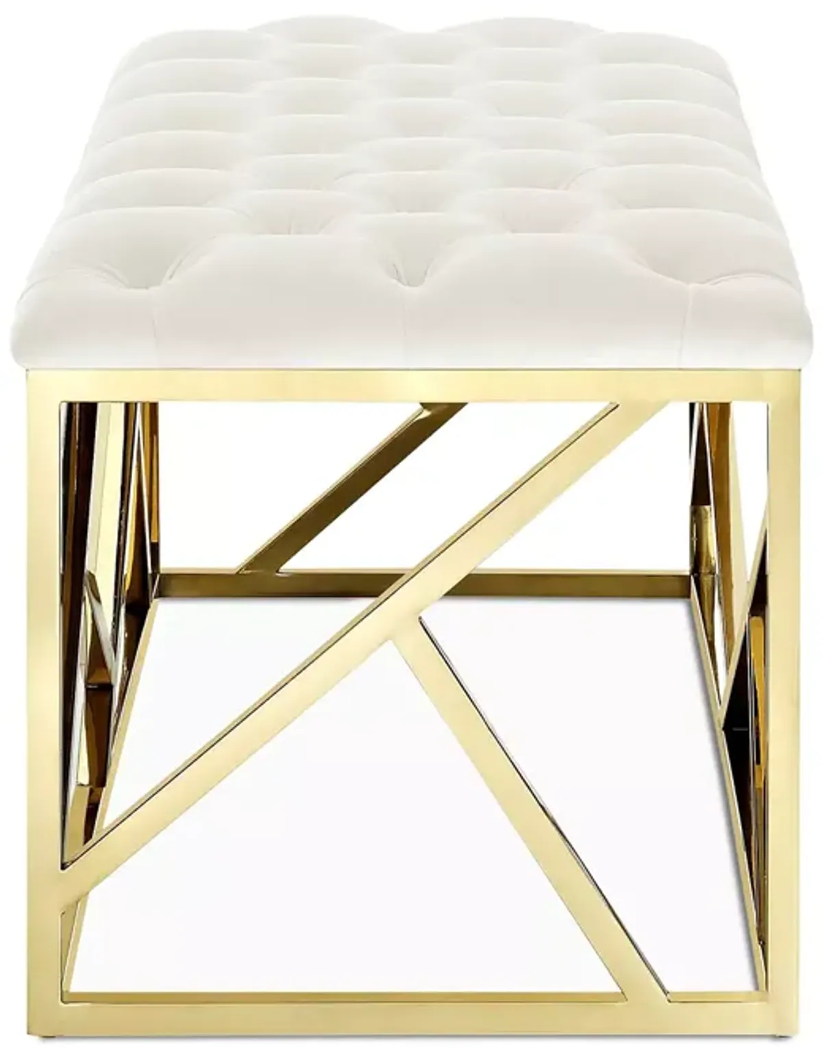 Modway Intersperse Gold Bench