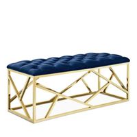 Modway Intersperse Gold Bench