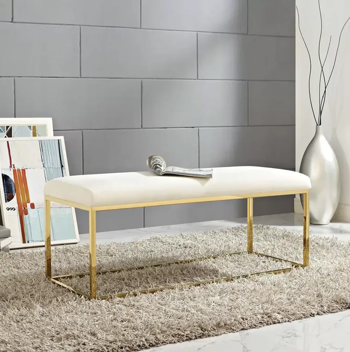 Modway Anticipate Fabric Bench