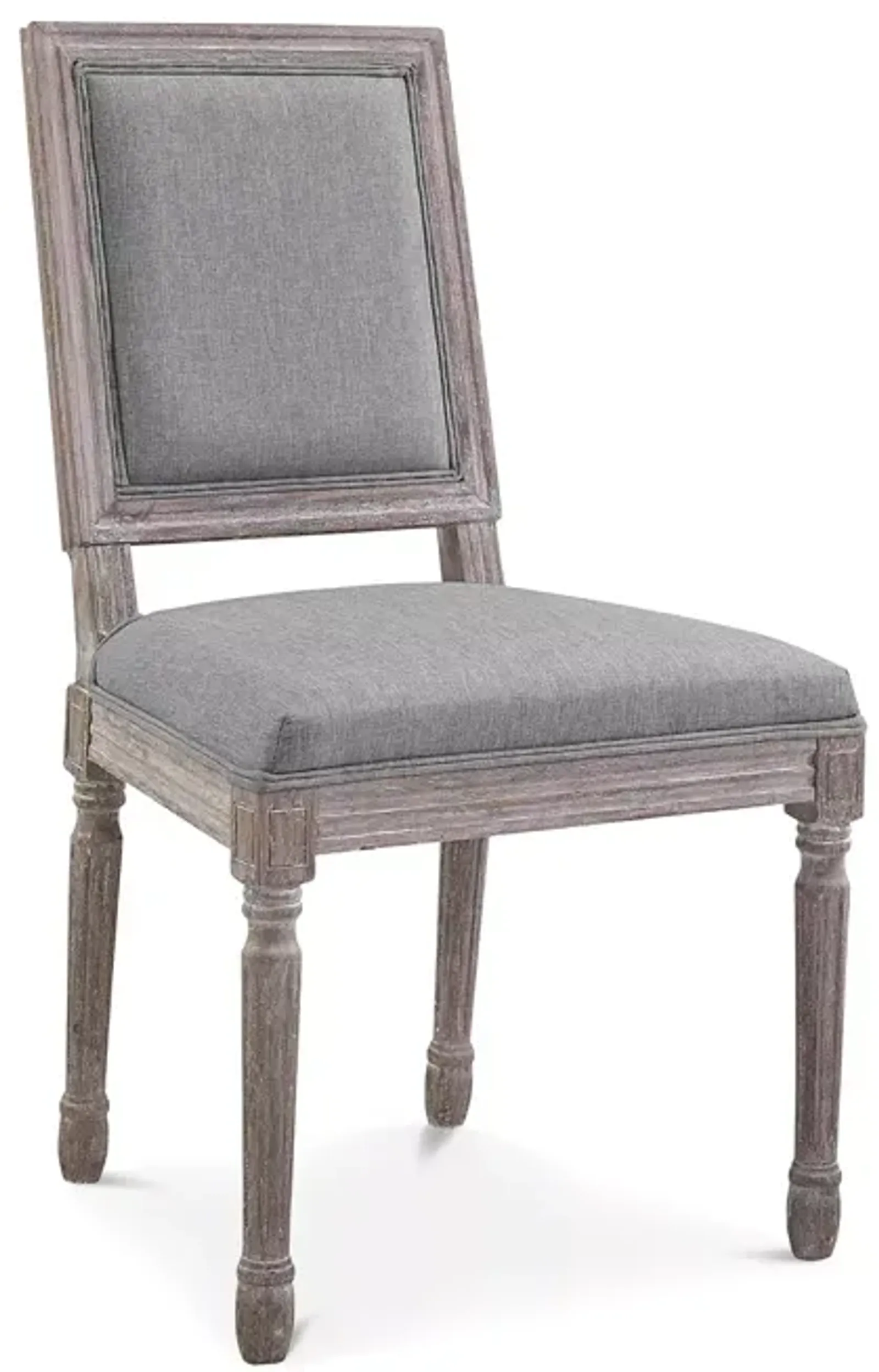 Modway Court Vintage French Upholstered Fabric Dining Side Chair