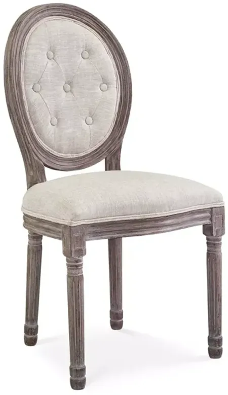 Modway Arise Vintage French Upholstered Fabric Dining Side Chair