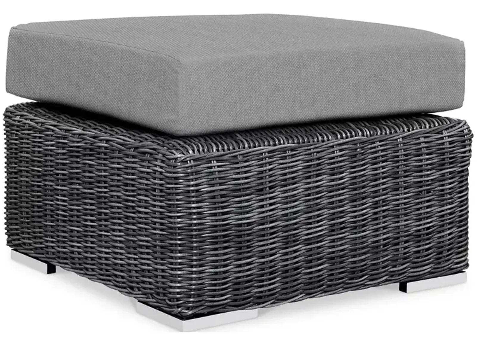 Modway Summon Outdoor Patio SunbrellaÂ® Wicker Ottoman