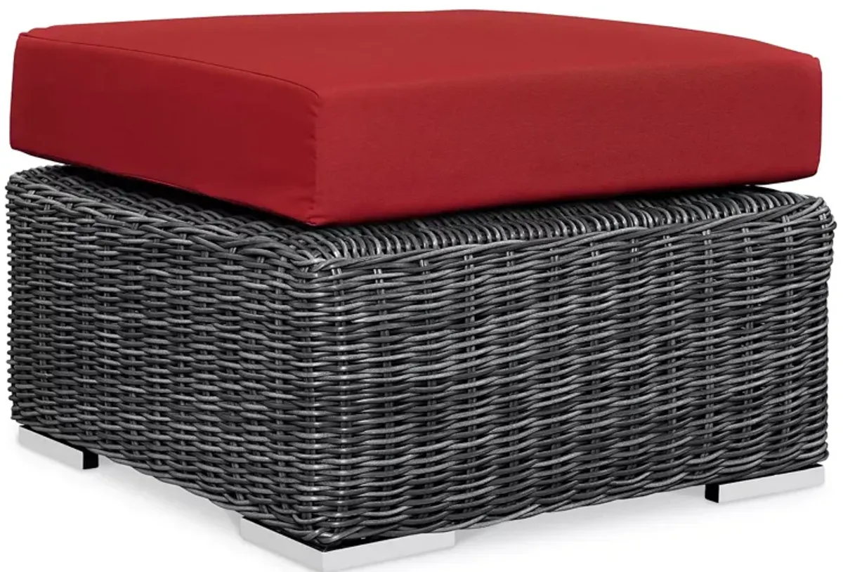 Modway Summon Outdoor Patio SunbrellaÂ® Wicker Ottoman