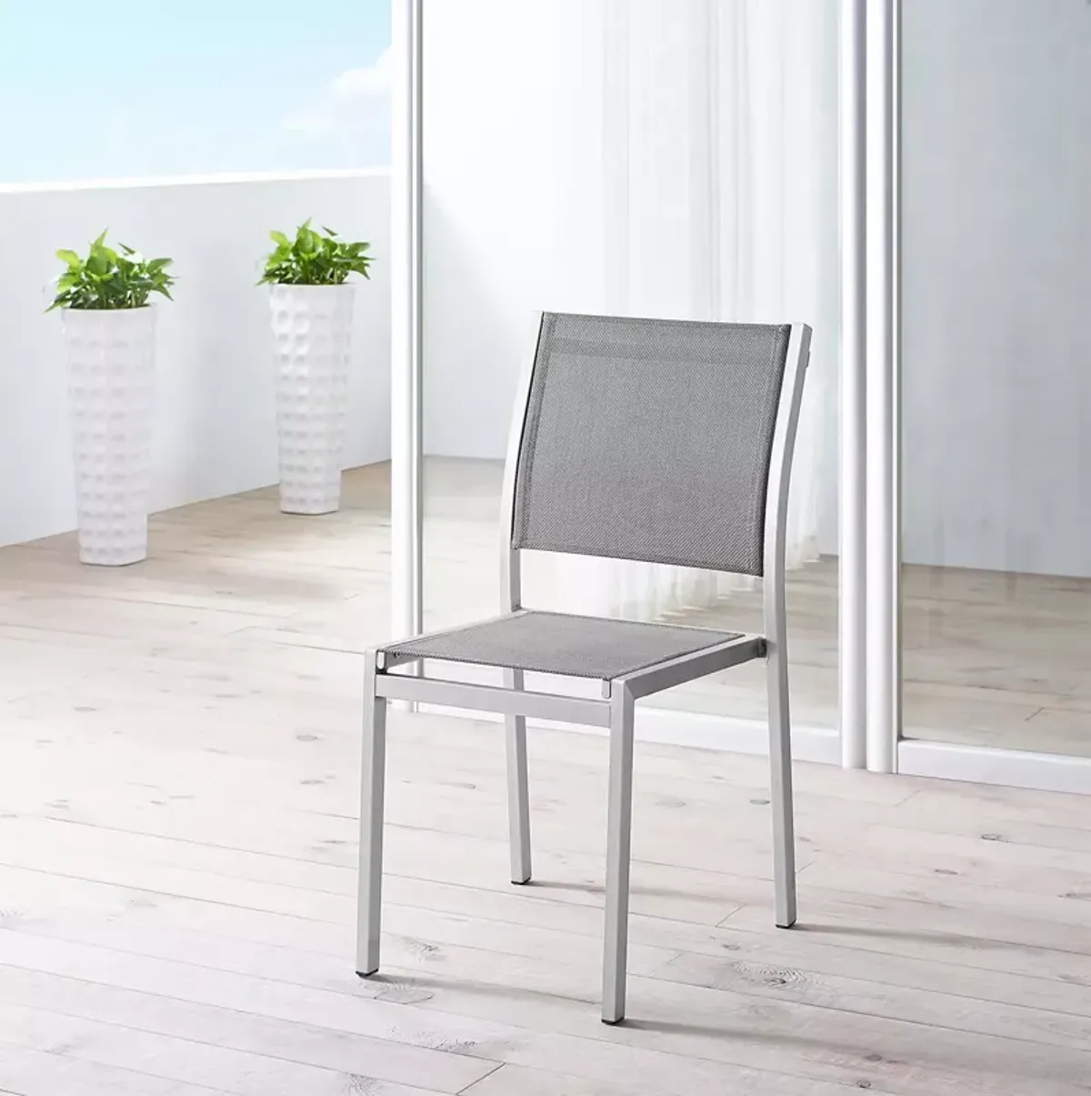 Modway Shore Outdoor Patio Aluminum Side Chair