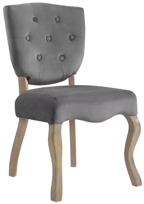 Modway Array Vintage French Performance Velvet Dining Side Chair