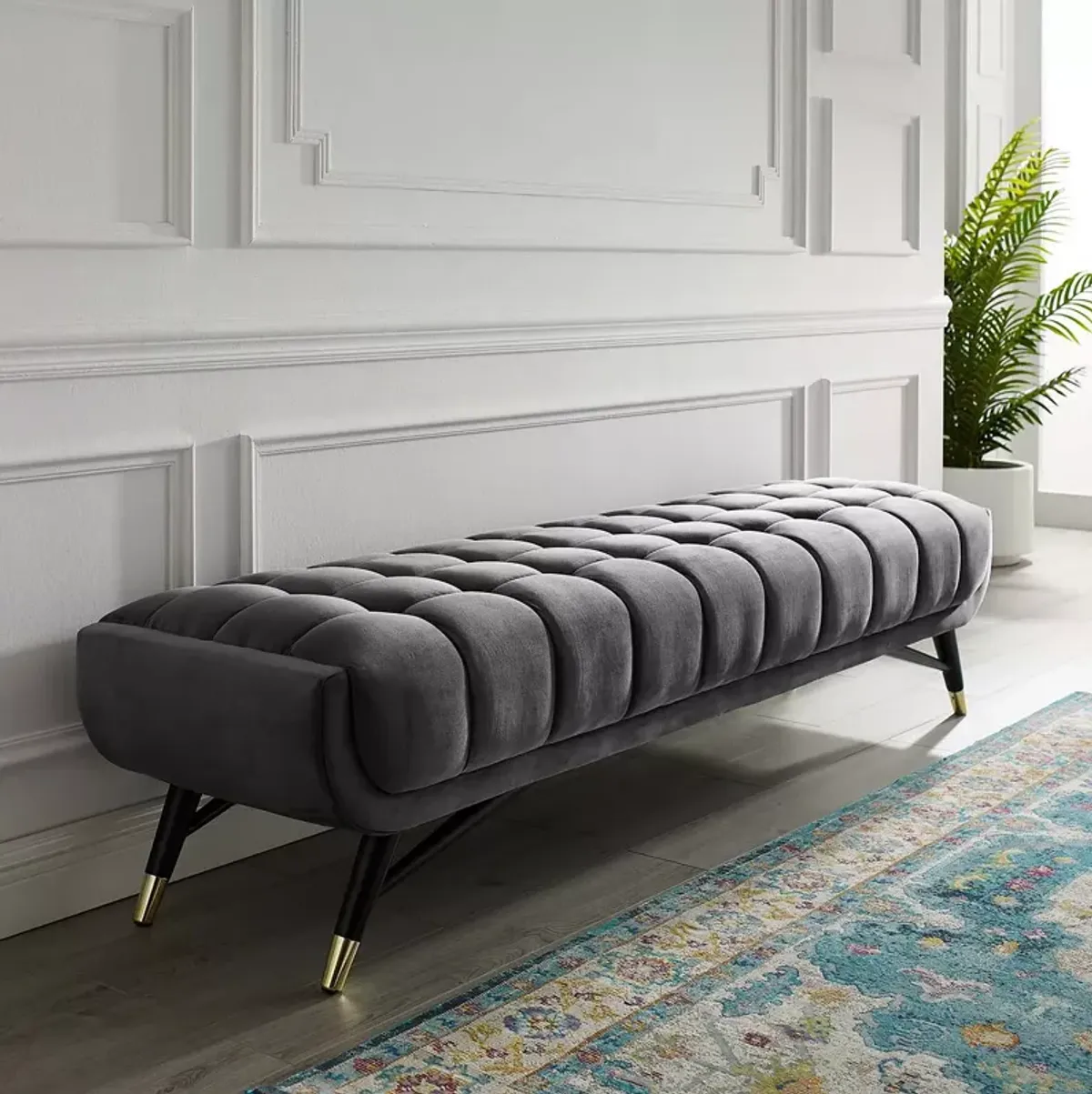 Modway Adept Upholstered Velvet Bench