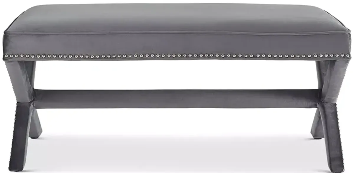 Modway Rivet Performance Velvet Bench