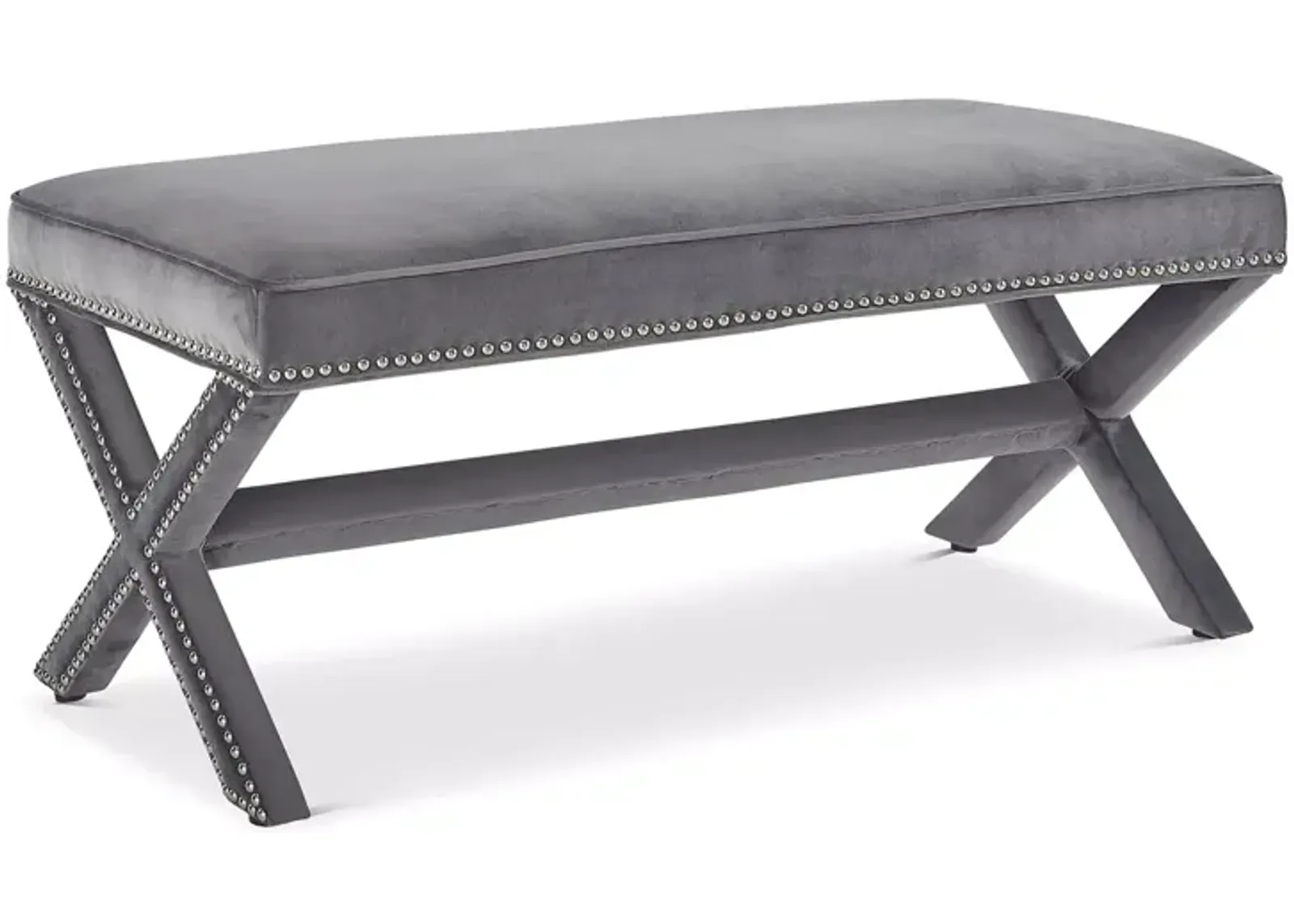 Modway Rivet Performance Velvet Bench