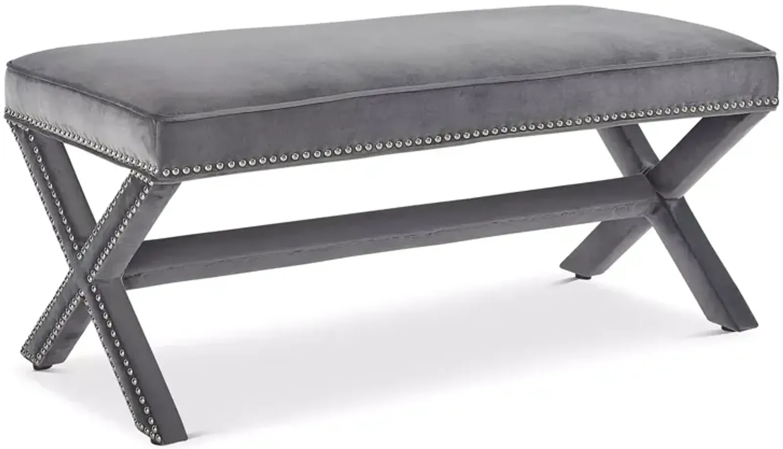 Modway Rivet Performance Velvet Bench