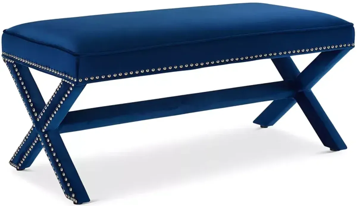 Modway Rivet Performance Velvet Bench