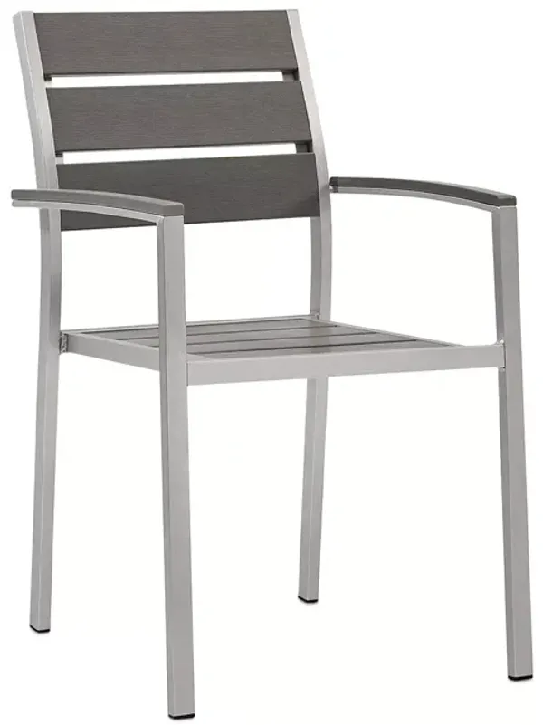 Modway Shore Outdoor Patio Aluminum Dining Armchair