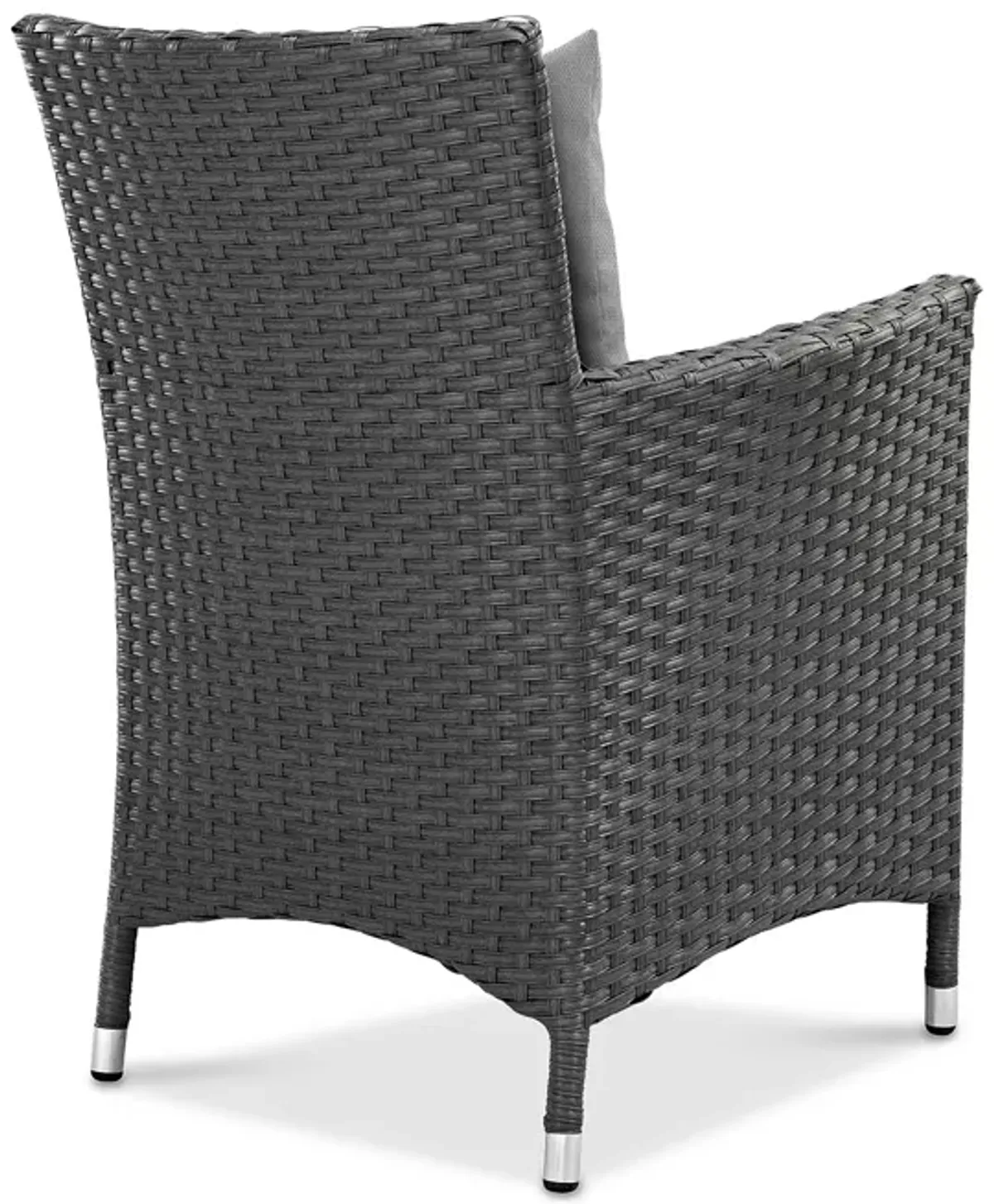 Modway Sojourn Outdoor Patio SunbrellaÂ® Rattan Dining Armchair