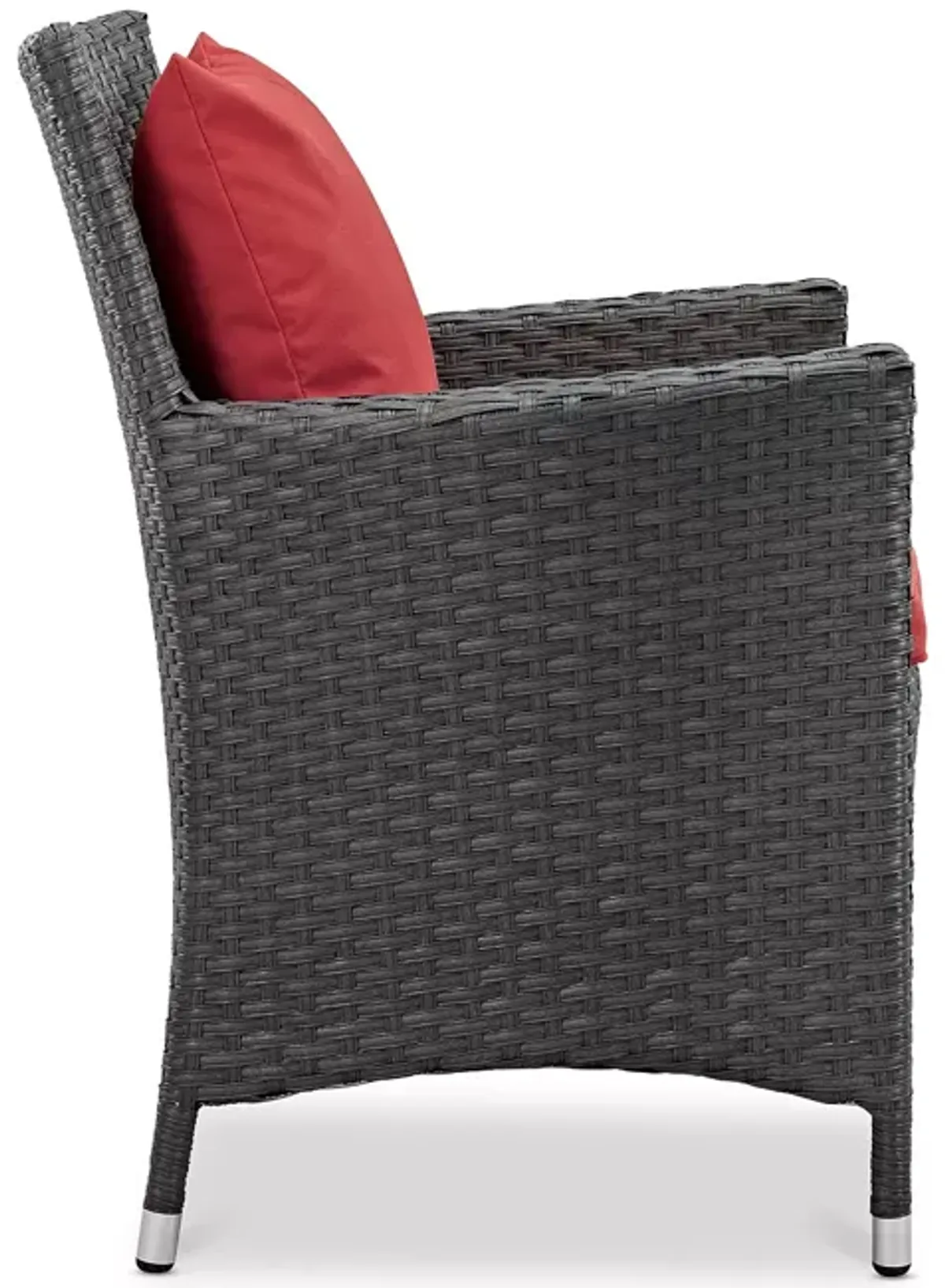 Modway Sojourn Outdoor Patio SunbrellaÂ® Rattan Dining Armchair