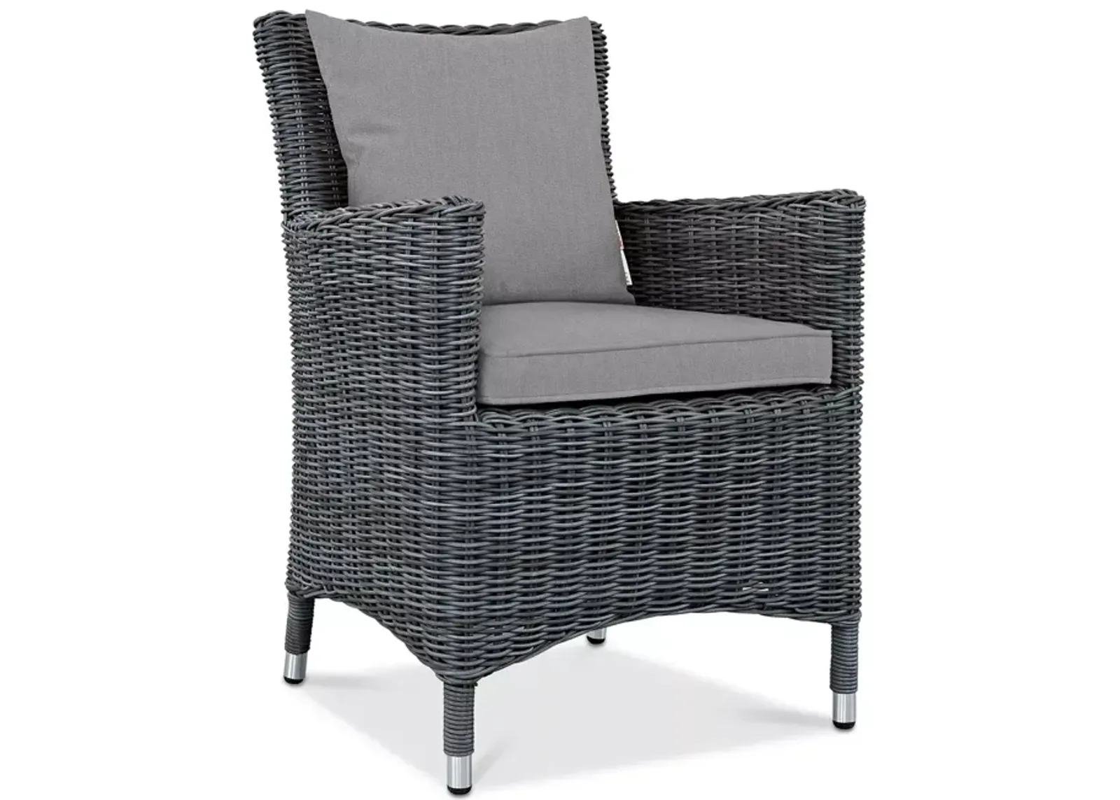 Modway Summon Outdoor Patio SunbrellaÂ® Wicker Dining Armchair