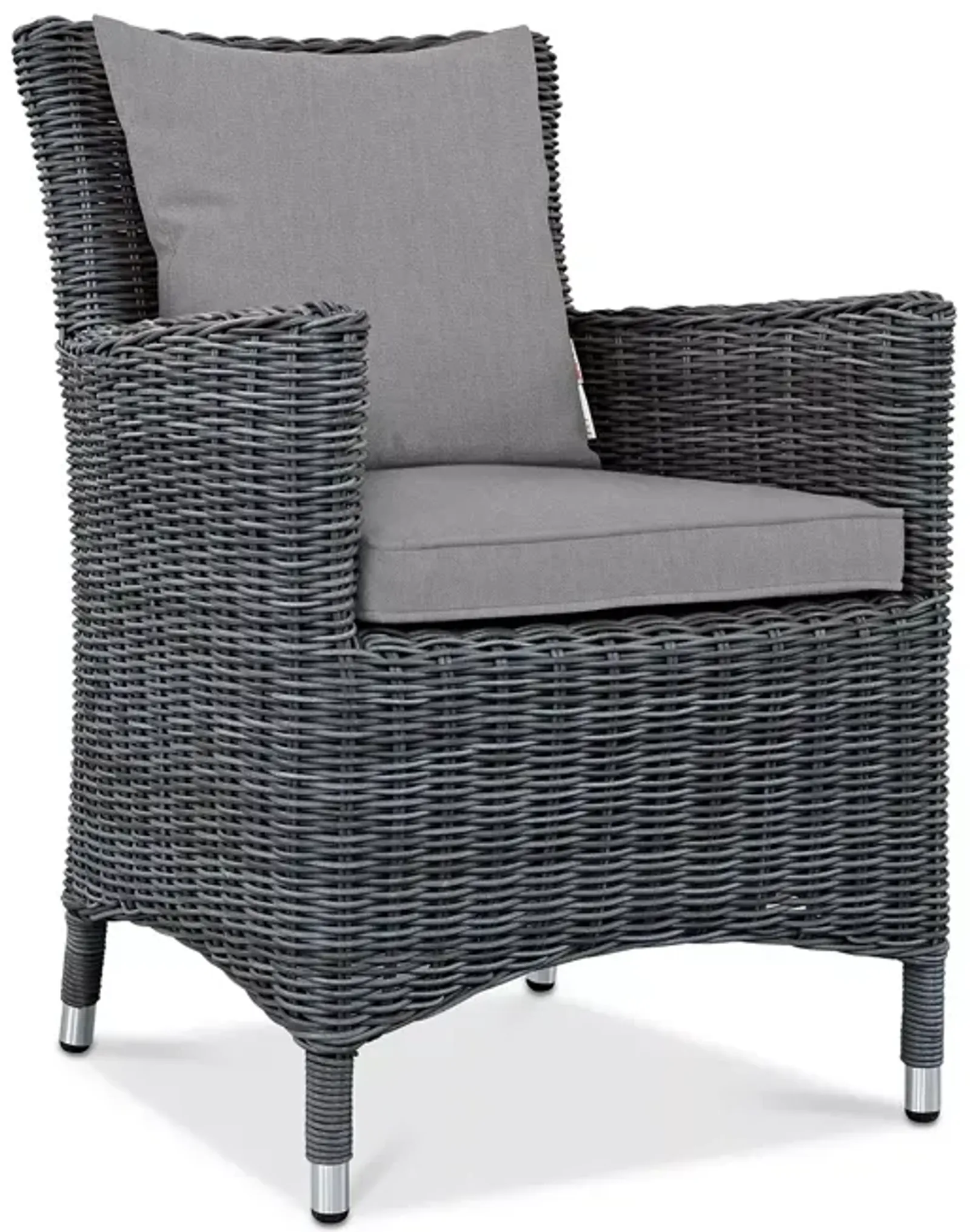 Modway Summon Outdoor Patio SunbrellaÂ® Wicker Dining Armchair