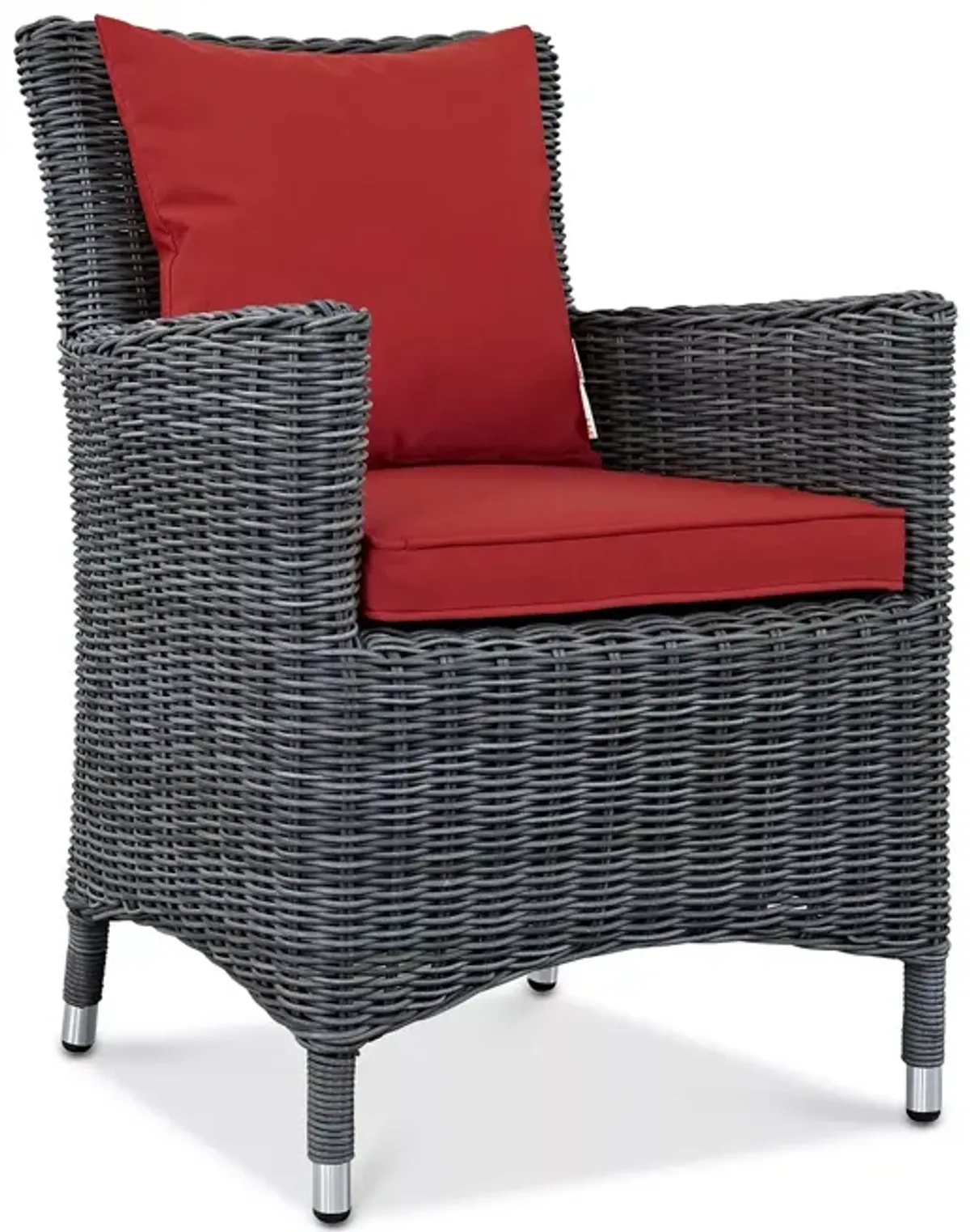 Modway Summon Outdoor Patio SunbrellaÂ® Wicker Dining Armchair