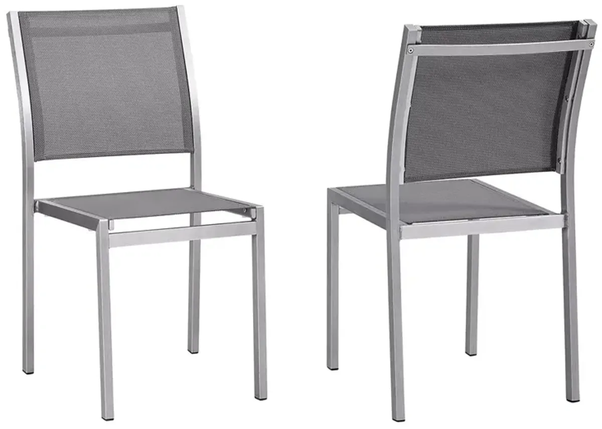 Modway Shore Aluminum Outdoor Patio Dining Chair, Set of 2 