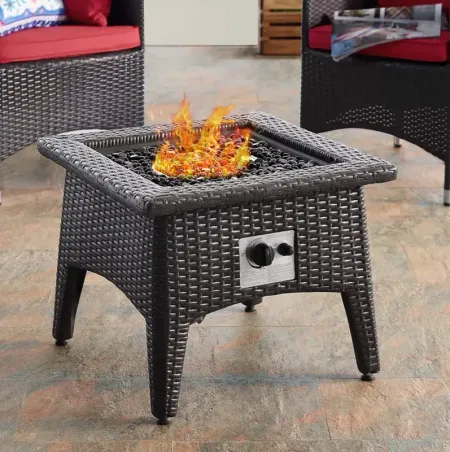 Modway Vivacity Outdoor Patio Propane Fire Pit Table
