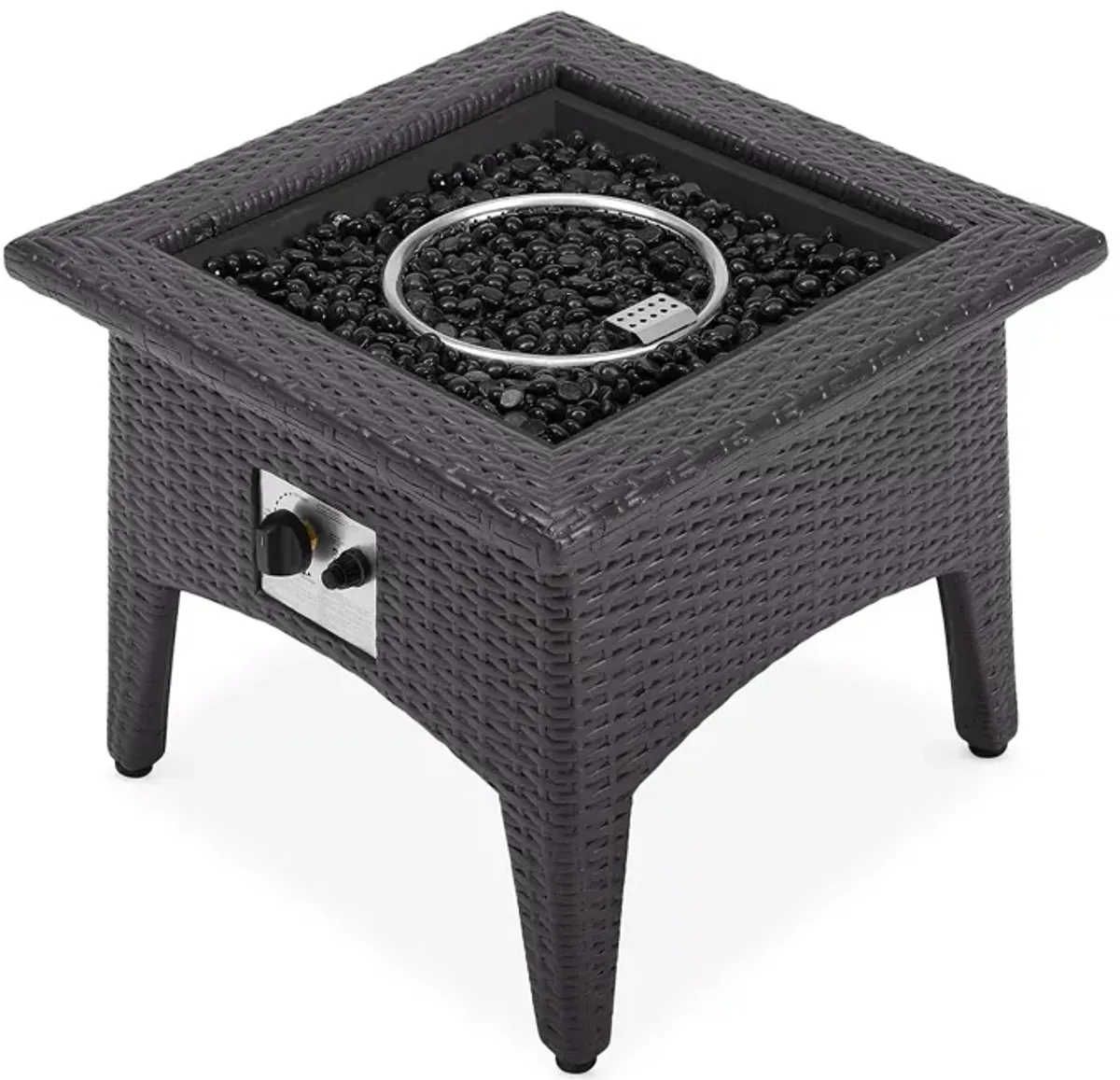 Modway Vivacity Outdoor Patio Propane Fire Pit Table