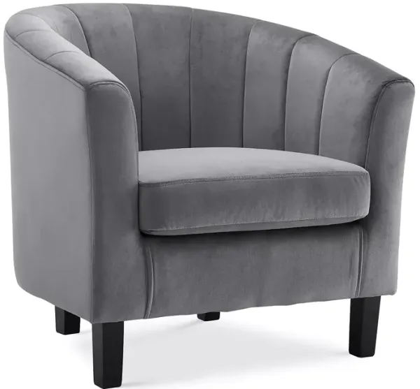 Modway Prospect Channel Tufted Upholstered Velvet Armchair