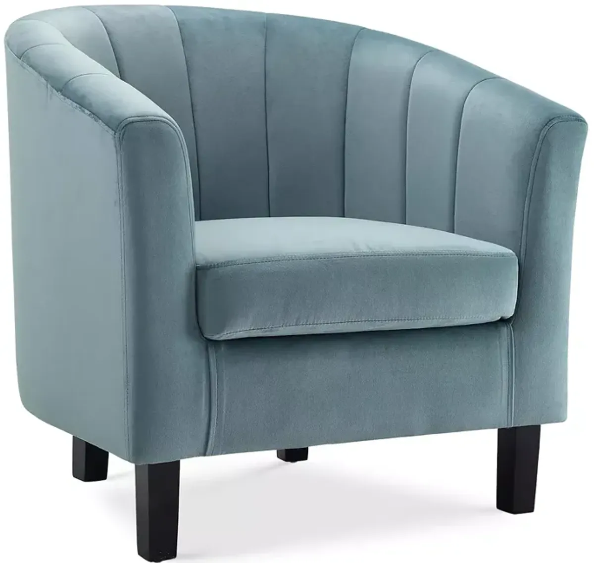 Modway Prospect Channel Tufted Upholstered Velvet Armchair