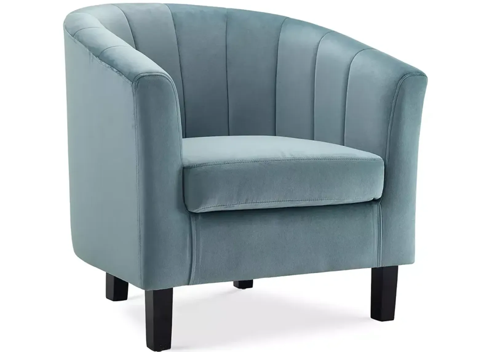 Modway Prospect Channel Tufted Upholstered Velvet Armchair