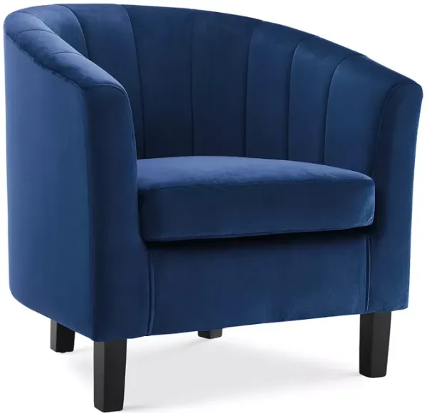 Modway Prospect Channel Tufted Upholstered Velvet Armchair