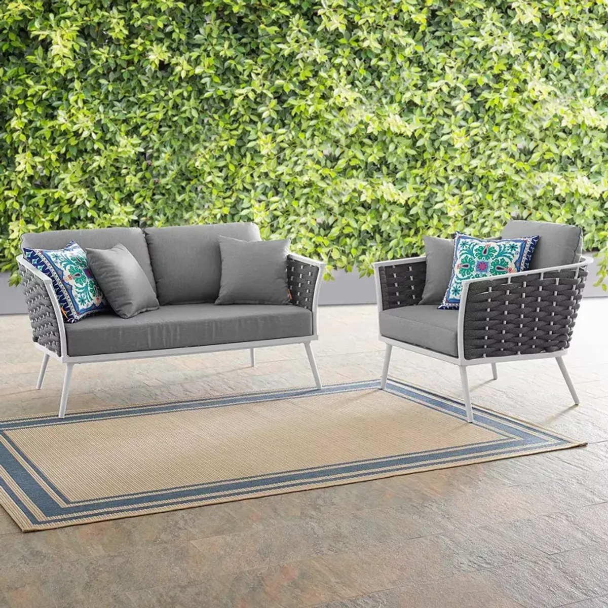 Modway Stance 2 Piece Outdoor Patio Set