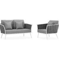 Modway Stance 2 Piece Outdoor Patio Set