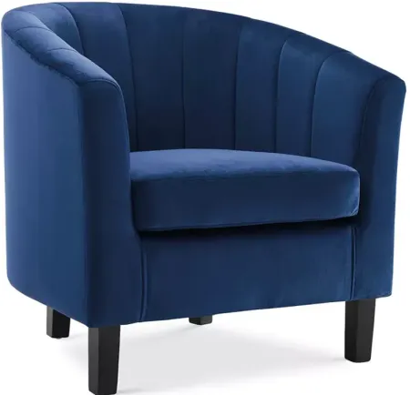 Modway Prospect Channel Tufted Upholstered Velvet Armchair