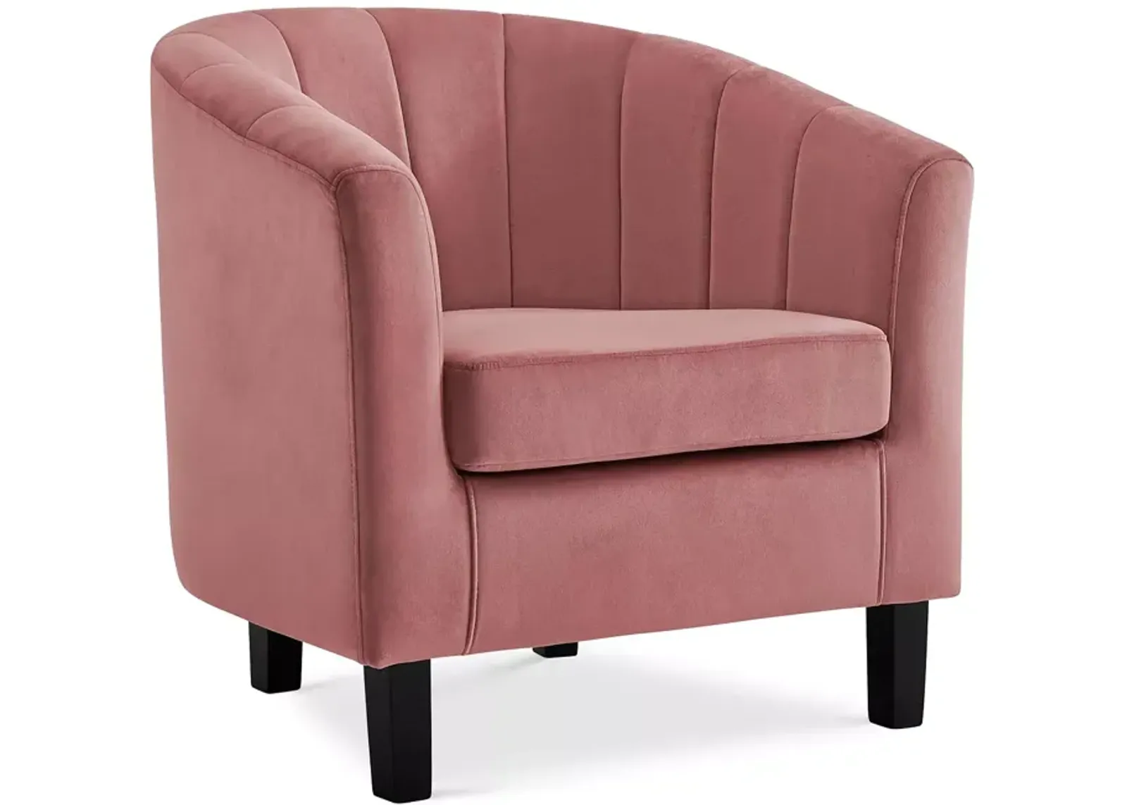 Modway Prospect Channel Tufted Upholstered Velvet Armchair