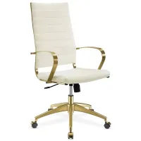 Modway Jive Gold-Tone Stainless Steel Highback Office Chair