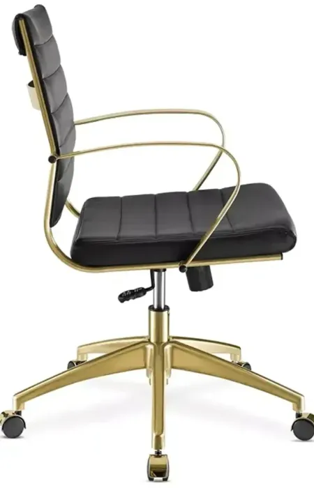 Modway Jive Gold-Tone Stainless Steel Midback Office Chair