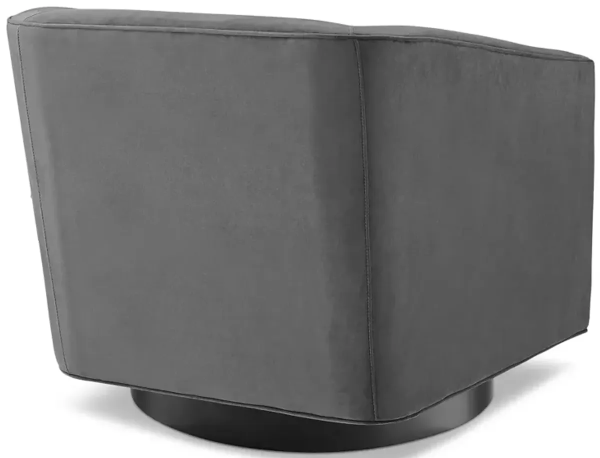 Modway Twist Accent Lounge Performance Velvet Swivel Chair