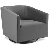 Modway Twist Accent Lounge Performance Velvet Swivel Chair