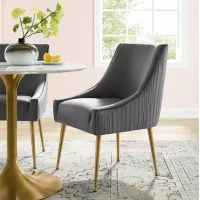 Modway Discern Pleated Back Upholstered Performance Velvet Dining Chair