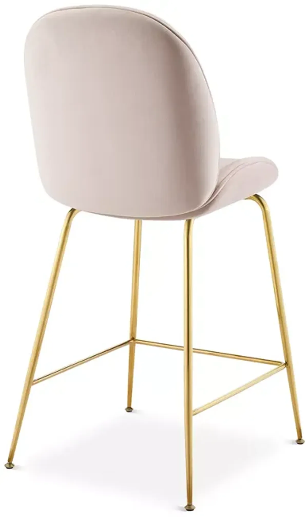 Modway Scoop Velvet Counter Stool