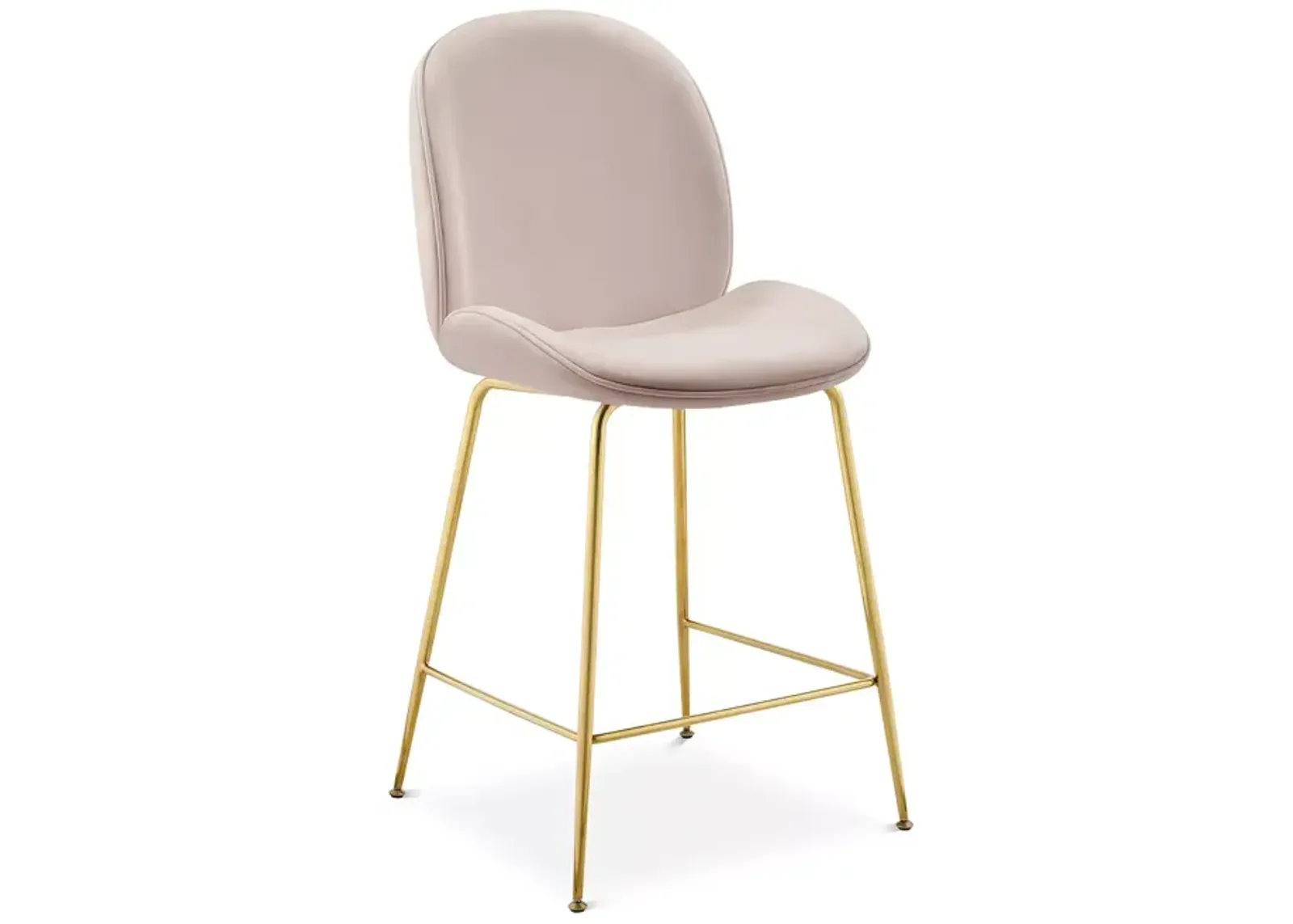 Modway Scoop Velvet Counter Stool